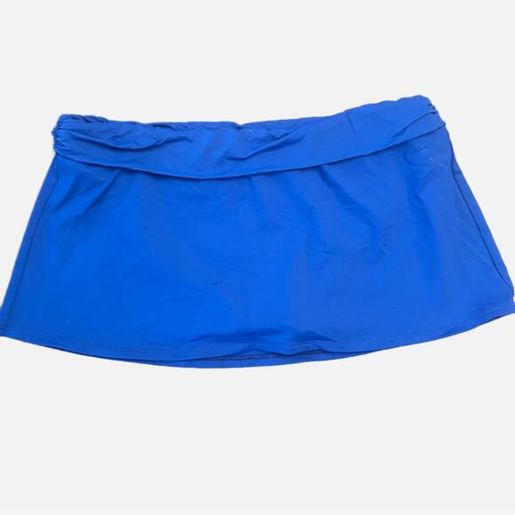 Chaps Blue Bathing Suit Bottom Skirt Woman’s size 12 - Picture 1 of 5
